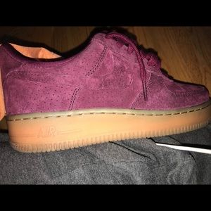Suede purple Nike Air Force 1s